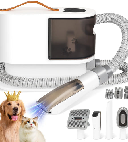 2L Dog Grooming Kit Pet Grooming Vacuum Dog Clippers 13000Pa Dog Brush 4 in 1 Low Noise Pet Supplies for Shedding Dog Cat Hair Removal Tool Home Cleaning