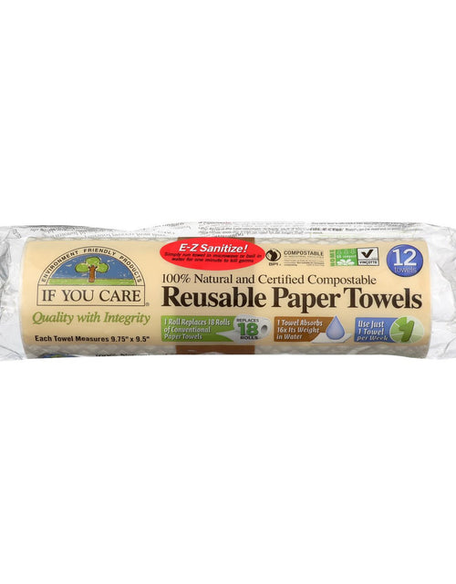 Load image into Gallery viewer, IUC REUSBL PPR TOWEL NAT ( 8 X 12 CT   )
