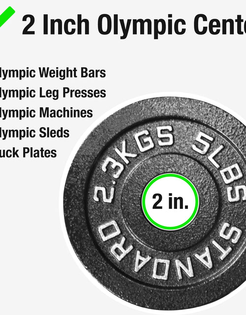 Load image into Gallery viewer, Steel Olympic Plates 175Lb Set - Olympic Standard Premium Coated 2.5Lb, 5Lb, 10Lb, 25Lb, 45Lb Pairs for Weight Lifting Powerlifting
