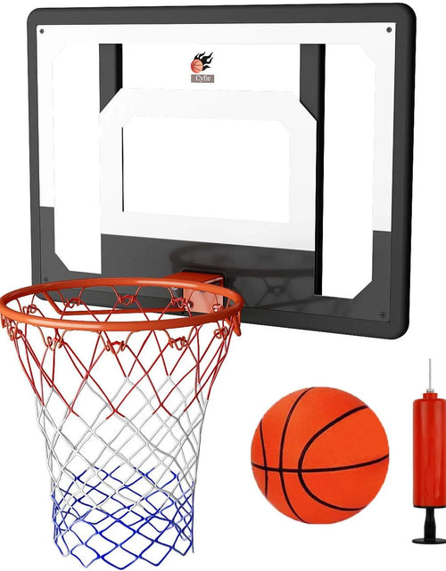 Load image into Gallery viewer, Wall Mount Large Basketball Hoop with Door Hooks, 32&quot; X 23&quot; Backboard, Ball and Rim, Outdoor Lndoor Basketball Hoops Games Set for Youth Adults Kids Gifts
