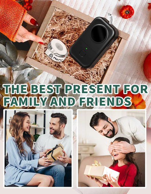 Load image into Gallery viewer, Label Maker Machine with Tape - D30 Thermal Smart Mini Label Printer - Bluetooth Wireless Portable Labeling Printer(Black)
