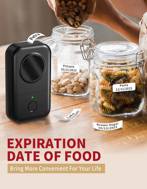Load image into Gallery viewer, Label Maker Machine with Tape - D30 Thermal Smart Mini Label Printer - Bluetooth Wireless Portable Labeling Printer(Black)
