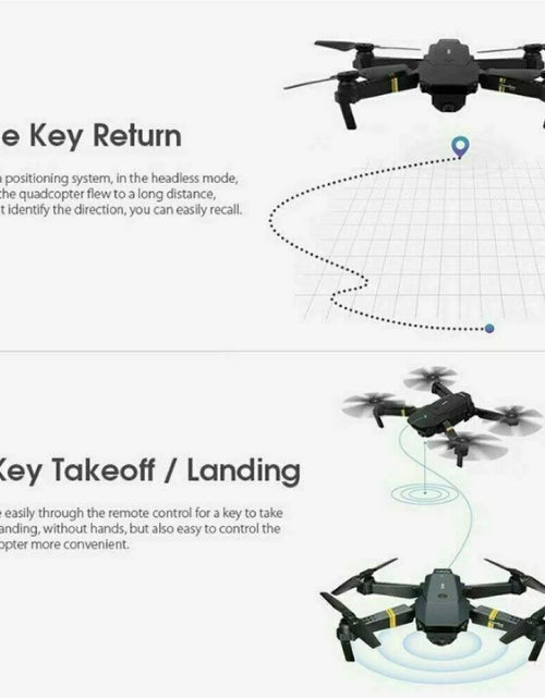 Load image into Gallery viewer, Drone with Camera 4K, Drones for Adults, Wifi FPV RC Quadcopter with Multiple Flight Modes, 3D Flip Foldable Mini Drones Toys Gifts for Kids Beginners, Headless Mode, One Key Start Mode
