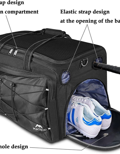 Load image into Gallery viewer, Baseball Softball Bag Extra Large Catchers Gear Duffle Bag Vented Shoes
