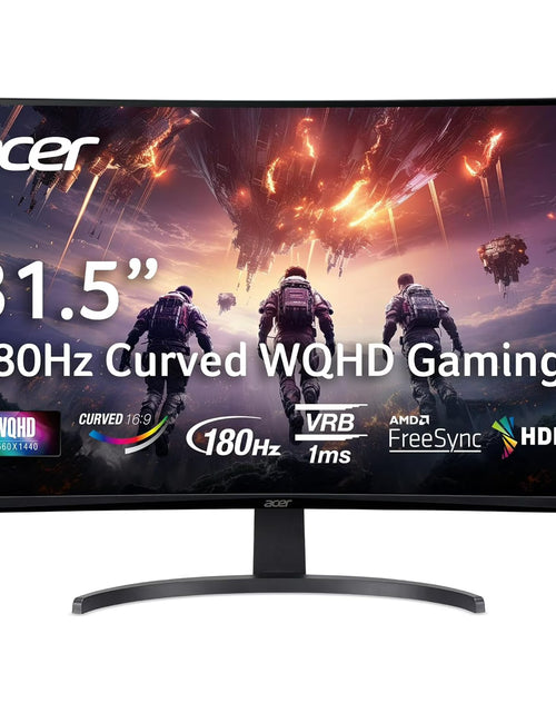Load image into Gallery viewer, Nitro 31.5" Curved Full HD (1920 X 1080) 180Hz Gaming Monitor, Black, ED320QR S3Biipx
