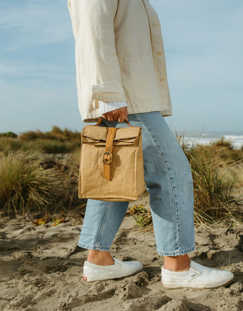 Load image into Gallery viewer, Paper Bag Lunch Cooler
