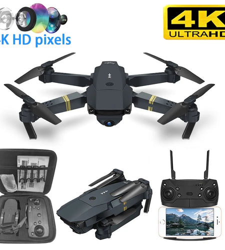 Drone with Camera 4K, Drones for Adults, Wifi FPV RC Quadcopter with Multiple Flight Modes, 3D Flip Foldable Mini Drones Toys Gifts for Kids Beginners, Headless Mode, One Key Start Mode