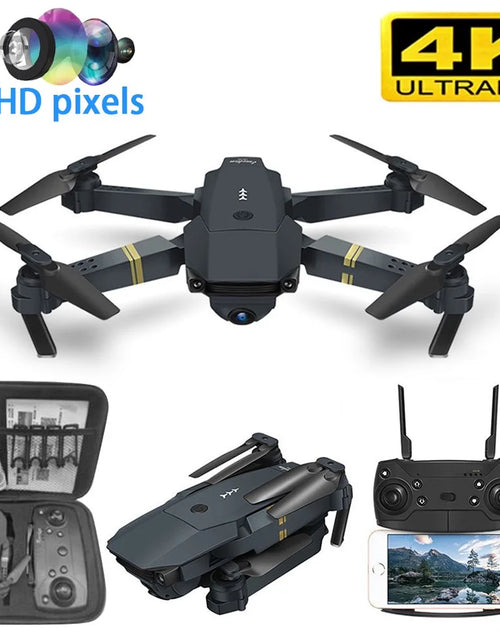 Load image into Gallery viewer, Drone with Camera 4K, Drones for Adults, Wifi FPV RC Quadcopter with Multiple Flight Modes, 3D Flip Foldable Mini Drones Toys Gifts for Kids Beginners, Headless Mode, One Key Start Mode
