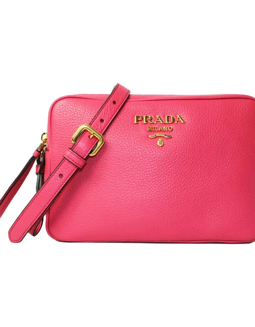 Load image into Gallery viewer, New  Argilla Grey Vitello Phenix Leather Double Zip Crossbody Bag 1BH079
