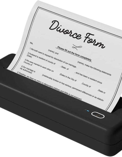 Load image into Gallery viewer, HPRT MT810 Portable Printer, A4 Wireless Bluetooth Travel Printer, Thermal Printer Support 8&quot; &amp; 4&quot; Thermal Roll Paper Suitable for Home Vehincles Office Business
