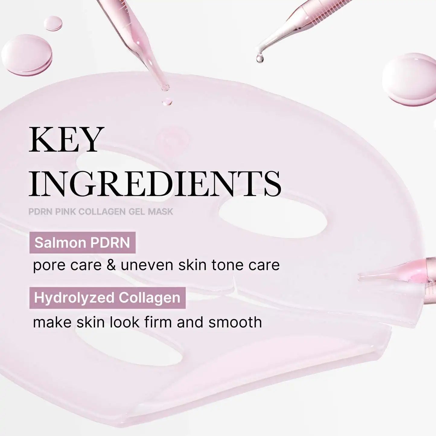 Overnight Collagen Mask Salmon DNA PDRN Face Mask for Glass Glow Skin Elasticity Hydrating Firming Smooth Korean Skincare