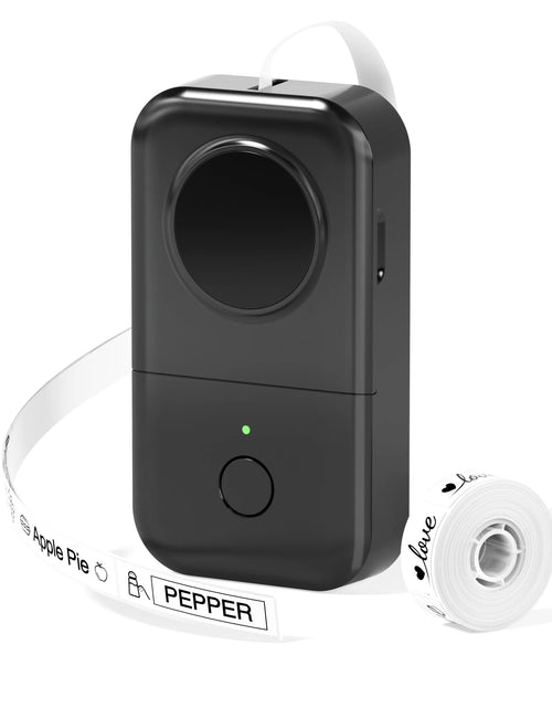 Load image into Gallery viewer, Label Maker Machine with Tape - D30 Thermal Smart Mini Label Printer - Bluetooth Wireless Portable Labeling Printer(Black)
