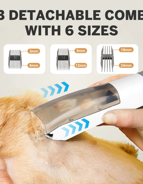 Load image into Gallery viewer, 2L Dog Grooming Kit Pet Grooming Vacuum Dog Clippers 13000Pa Dog Brush 4 in 1 Low Noise Pet Supplies for Shedding Dog Cat Hair Removal Tool Home Cleaning
